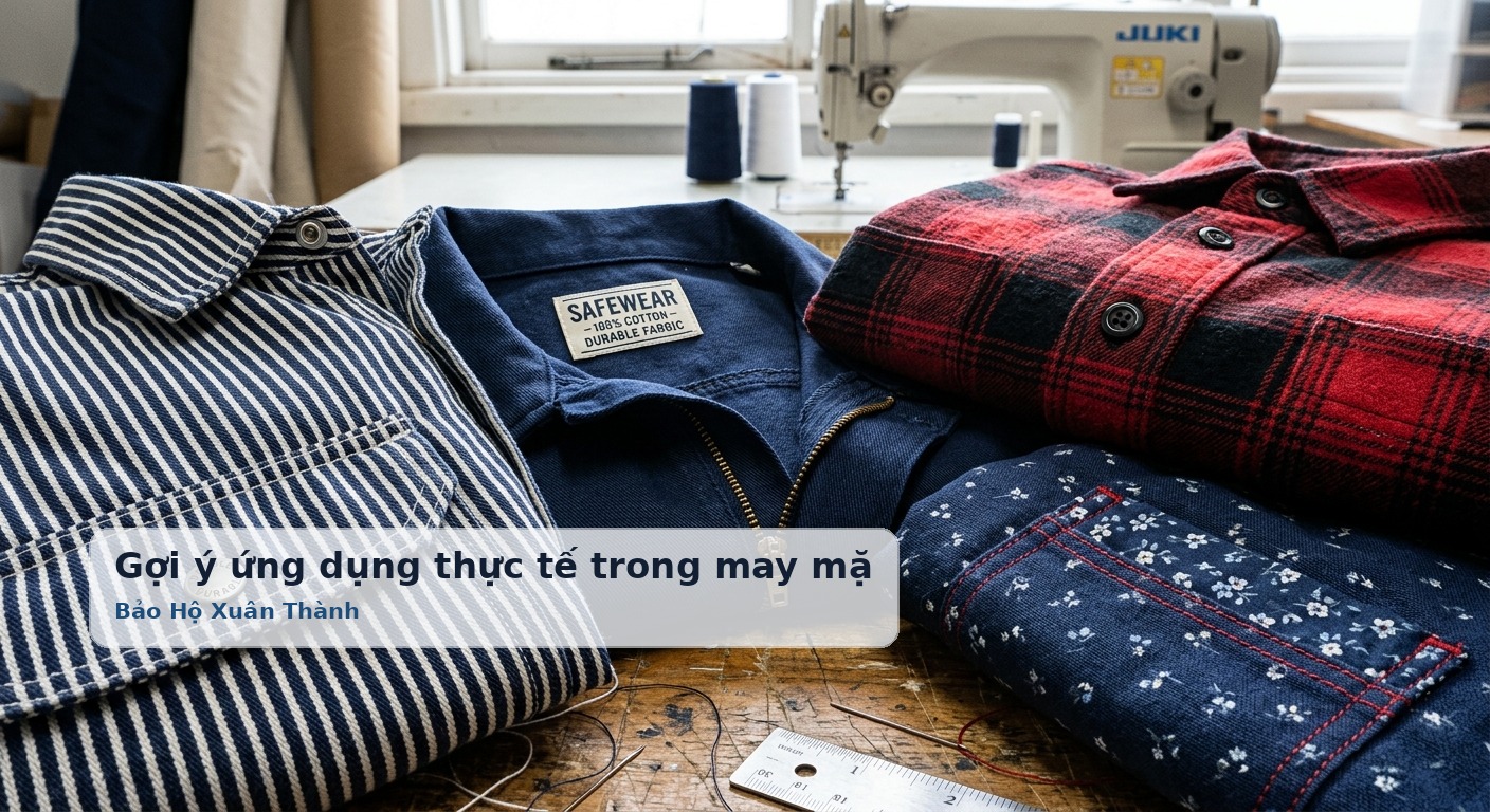 Gợi ý ứng dụng thực tế trong may mặc đồng phục và đồ bảo hộ lao động - Bảo Hộ Xuân Thành