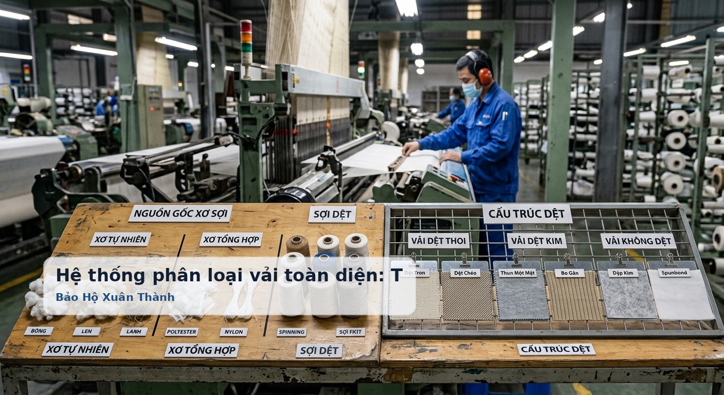 Hệ thống phân loại vải toàn diện: Từ nguồn gốc xơ sợi đến cấu trúc dệt - Bảo Hộ Xuân Thành