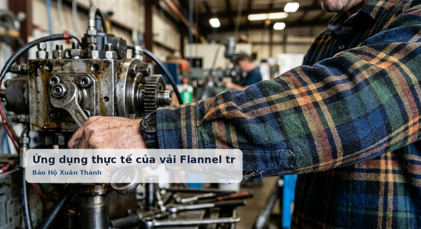 Ứng dụng thực tế của vải Flannel trong may mặc bảo hộ lao động và đồng phục kỹ thuật - Bảo Hộ Xuân Thành