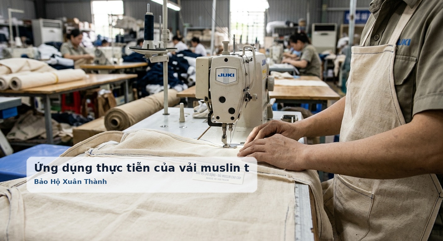 Ứng dụng thực tiễn của vải muslin trong may mặc và trang thiết bị bảo hộ lao động - Bảo Hộ Xuân Thành