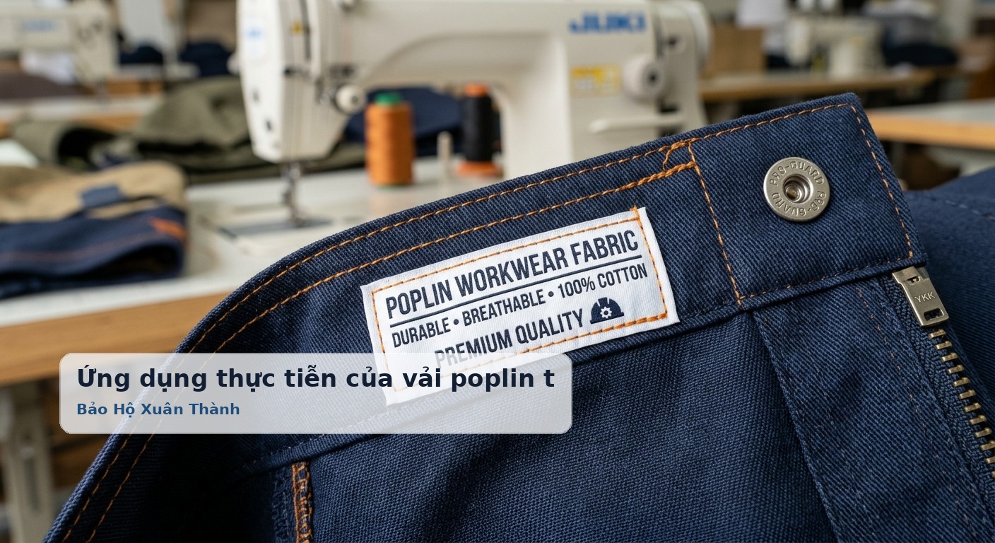 Ứng dụng thực tiễn của vải poplin trong ngành may mặc và bảo hộ lao động - Bảo Hộ Xuân Thành