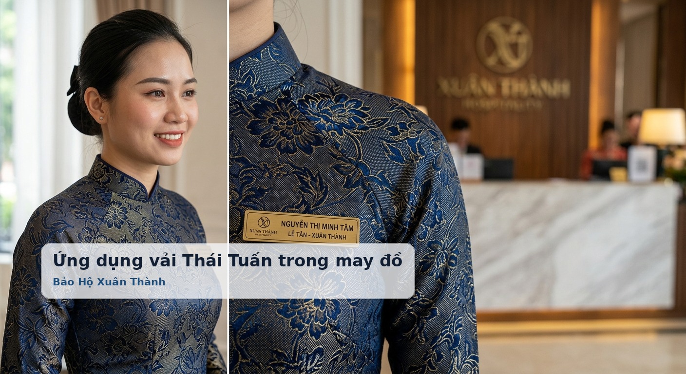 Ứng dụng vải Thái Tuấn trong may đồng phục doanh nghiệp, lễ tân và trang phục nghi lễ tại Xuân Thành - Bảo Hộ Xuân Thành
