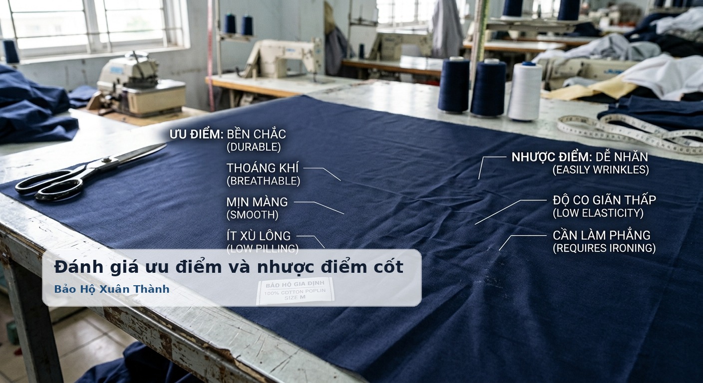 Đánh giá ưu điểm và nhược điểm cốt lõi của chất vải poplin - Bảo Hộ Xuân Thành