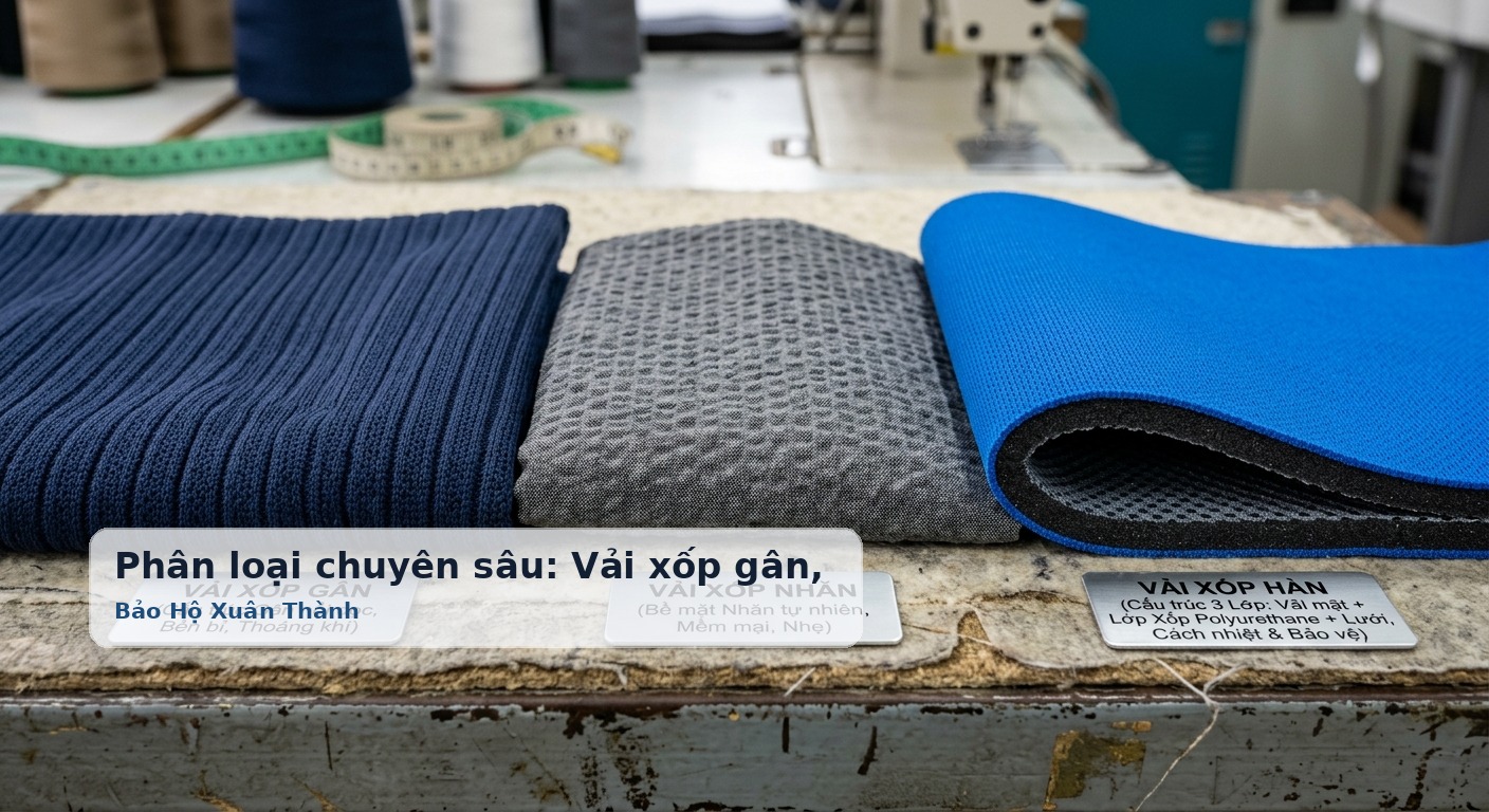 Phân loại chuyên sâu: Vải xốp gân, xốp nhăn và xốp Hàn - Bảo Hộ Xuân Thành