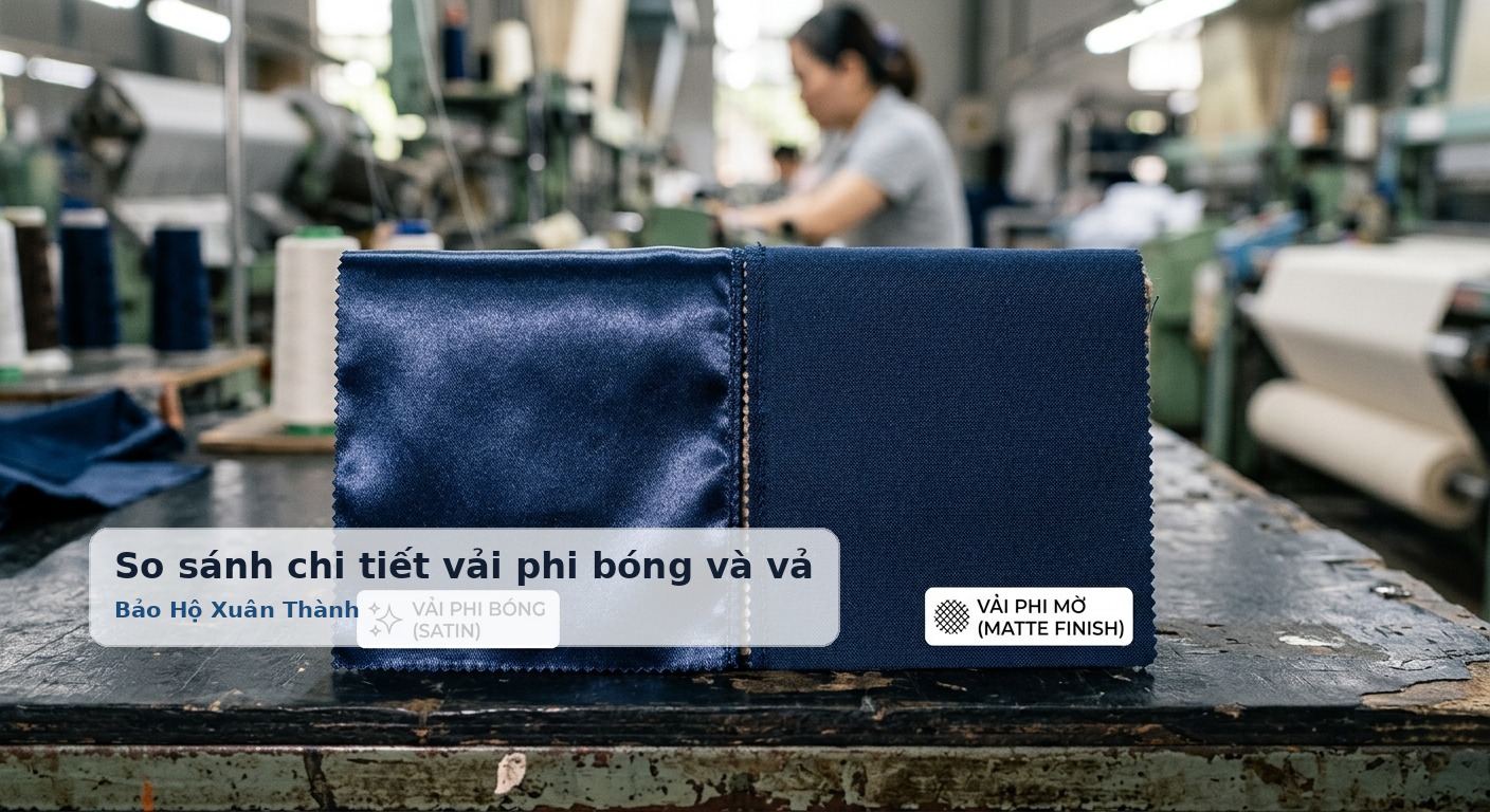So sánh chi tiết vải phi bóng và vải phi mờ: Nên chọn loại nào? - Bảo Hộ Xuân Thành