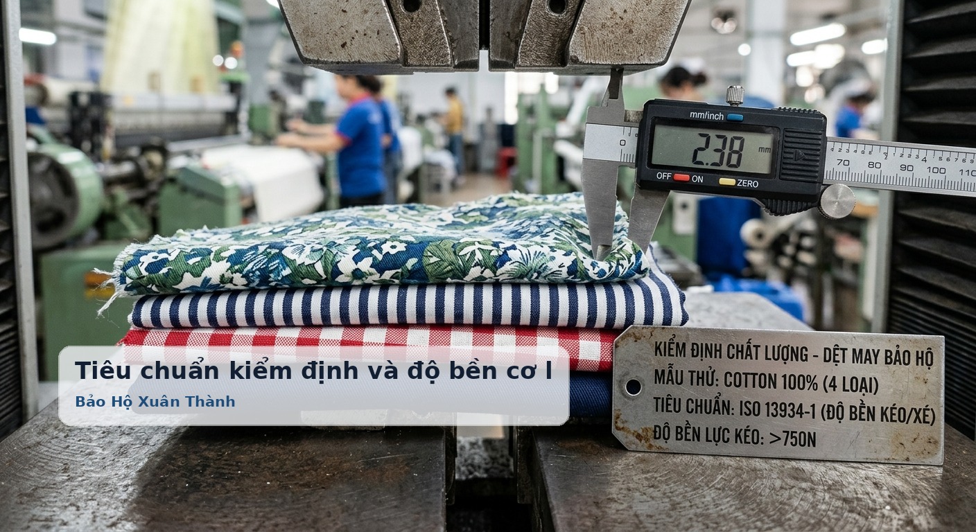 Tiêu chuẩn kiểm định và độ bền cơ lý của các dòng vải cotton - Bảo Hộ Xuân Thành