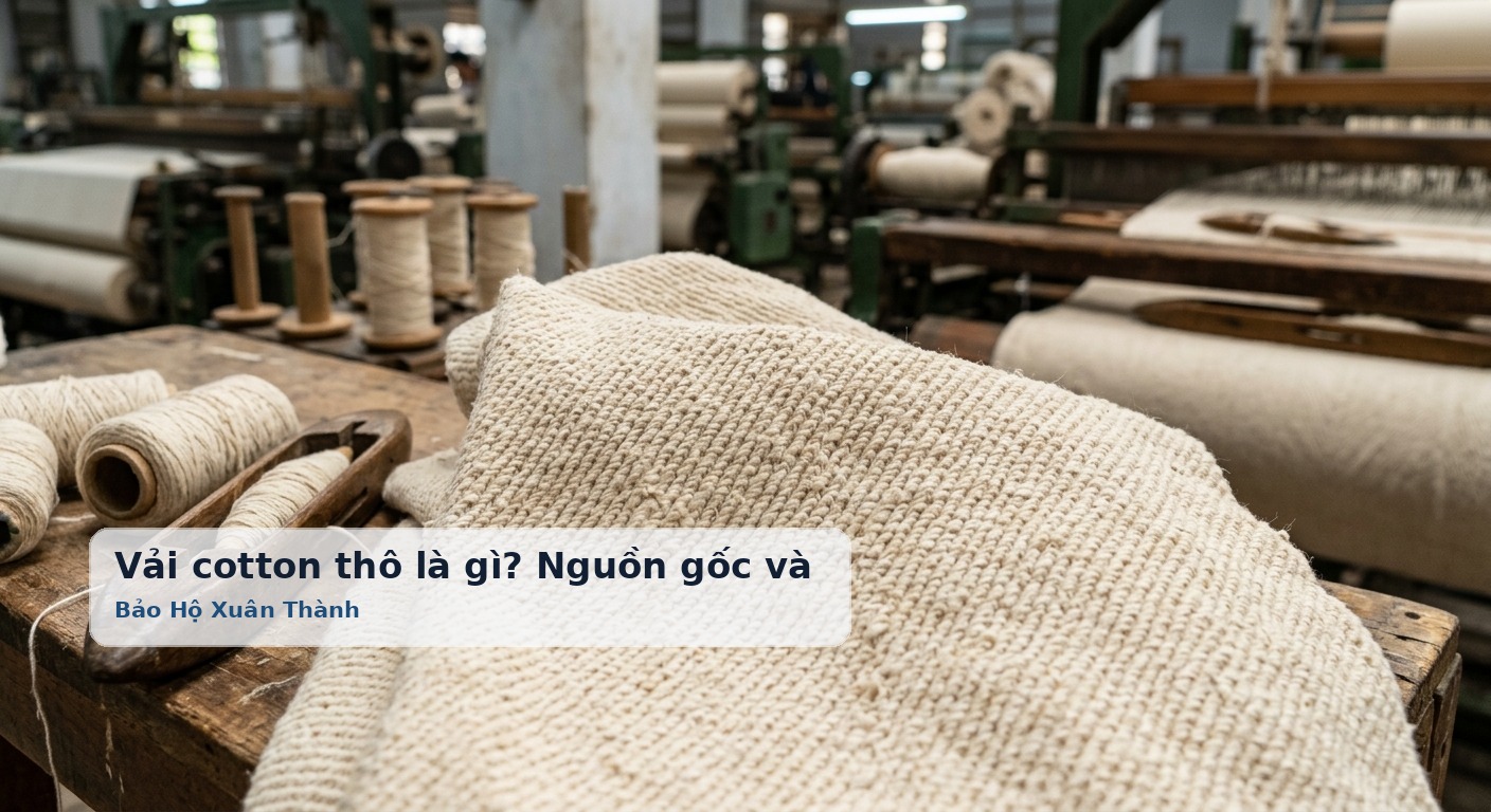 Vải cotton thô là gì? Nguồn gốc và quy trình dệt sợi tự nhiên - Bảo Hộ Xuân Thành