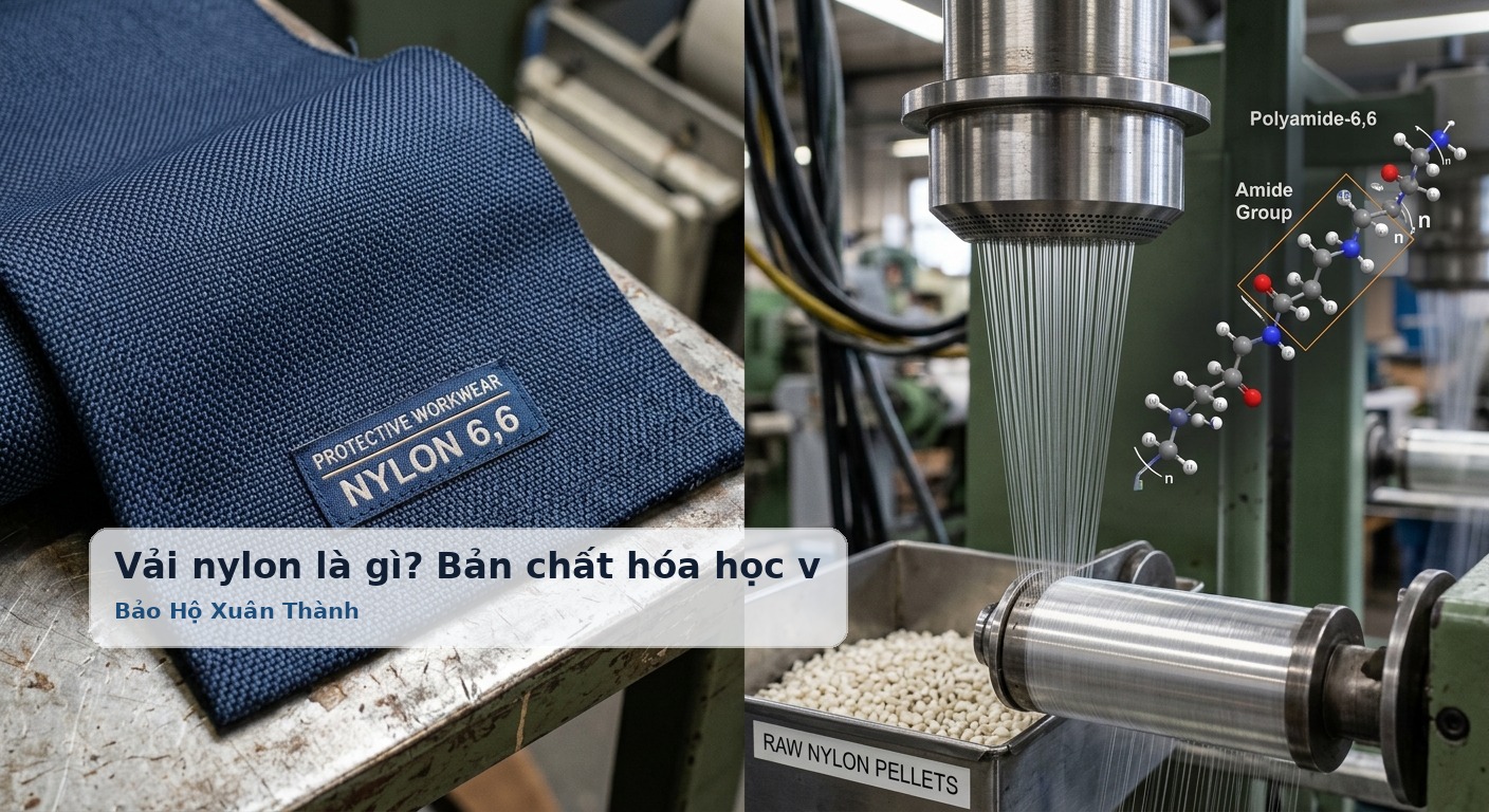 Vải nylon là gì? Bản chất hóa học và quy trình kéo sợi Polyamide - Bảo Hộ Xuân Thành