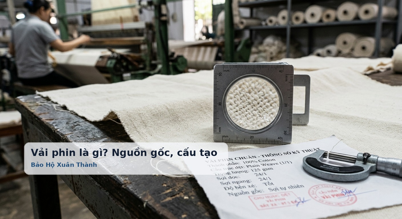 Vải phin là gì? Nguồn gốc, cấu tạo dệt và thông số kỹ thuật chuẩn - Bảo Hộ Xuân Thành