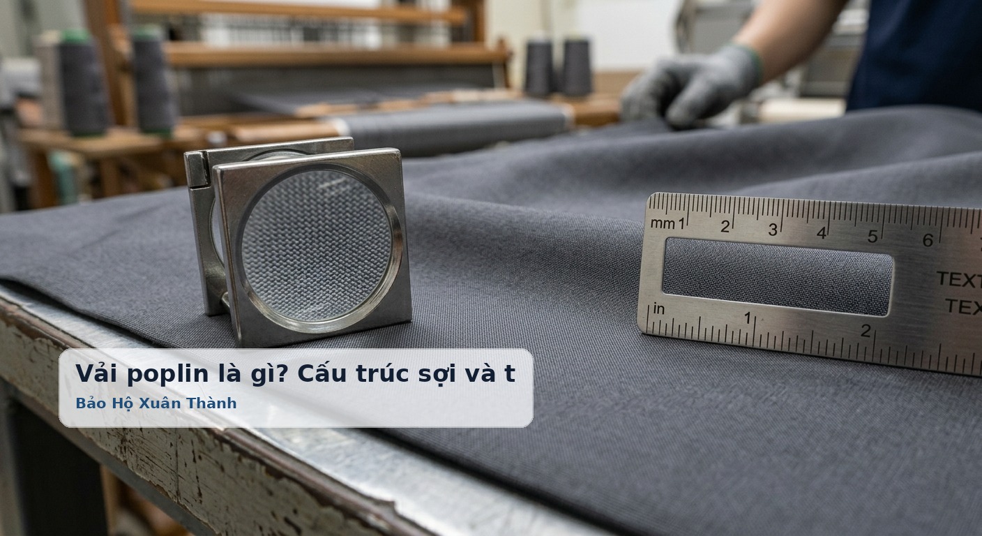 Vải poplin là gì? Cấu trúc sợi và thông số kỹ thuật tiêu chuẩn - Bảo Hộ Xuân Thành