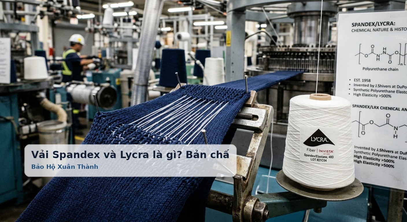 Vải Spandex và Lycra là gì? Bản chất hóa học và lịch sử hình thành - Bảo Hộ Xuân Thành