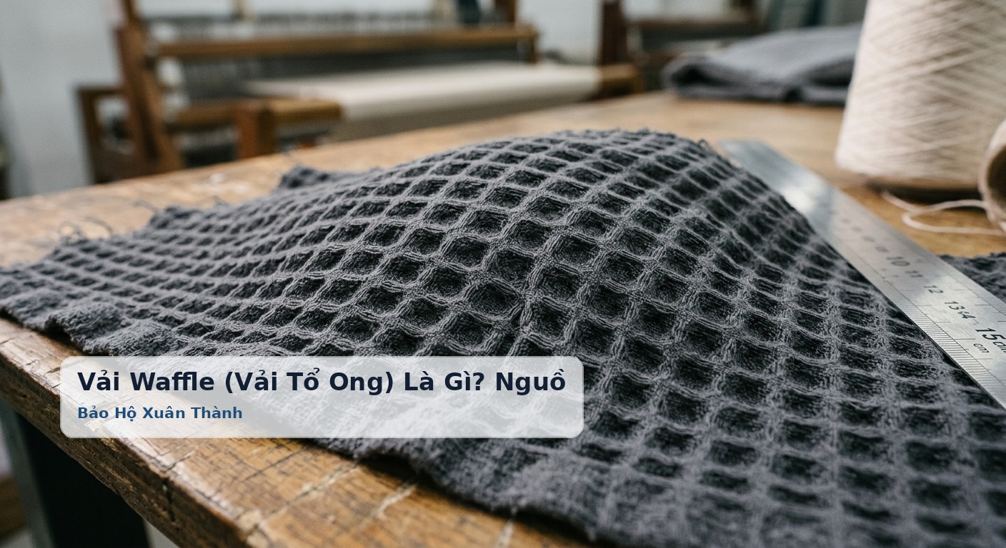 Vải Waffle (Vải Tổ Ong) Là Gì? Nguồn Gốc Và Cấu Trúc Dệt Nổi 3D Độc Bản - Bảo Hộ Xuân Thành